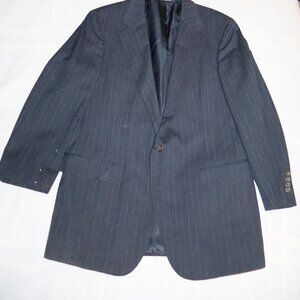 Polo Ralph Lauren Men's Suit Navy Pinstripe 44L FLAWS 38x32